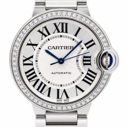 Cartier Ballon Bleu De 36MM W4BB0024 Diamond Bezel Watch
